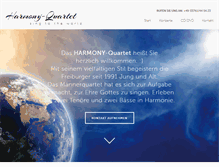Tablet Screenshot of harmony-quartet.de